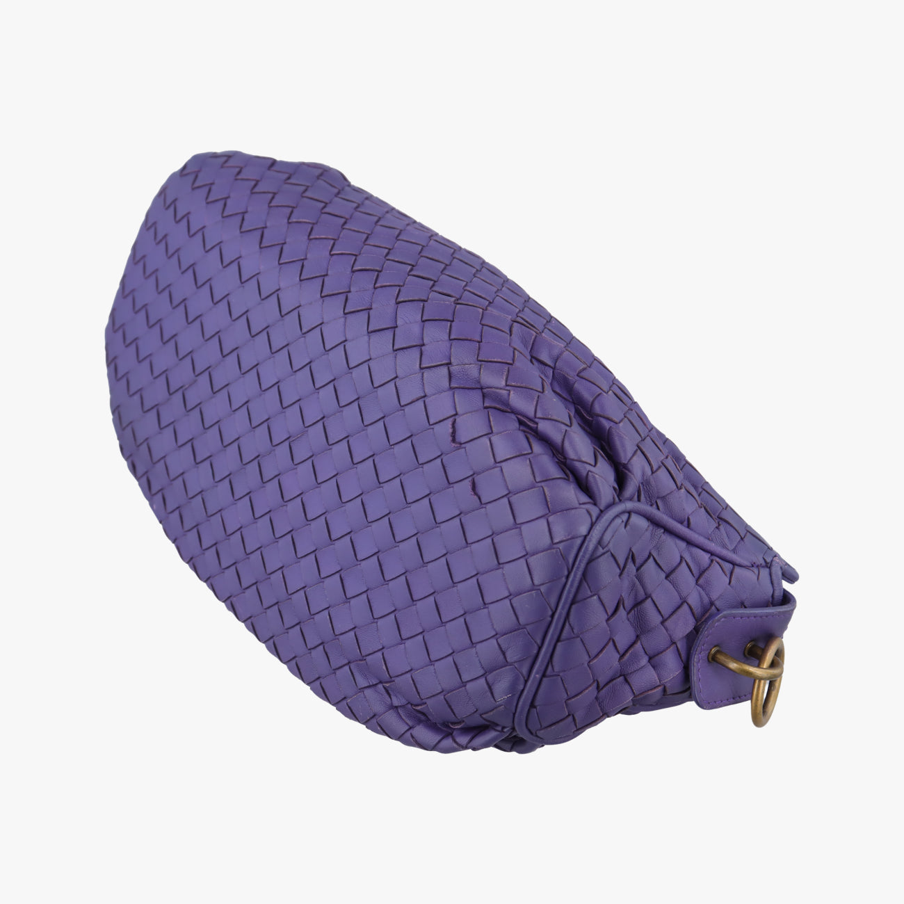 Pre-owned Bottega Veneta Intrecciato Purple lambskin  shoulderbag | stylenewstar