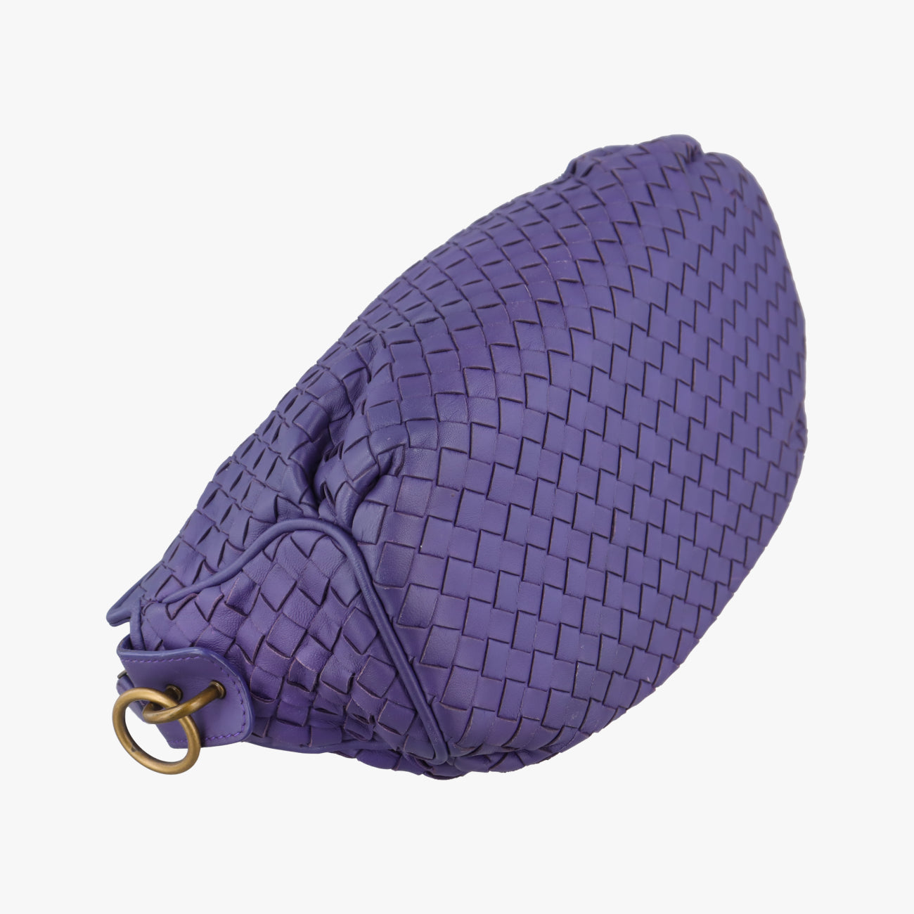 Pre-owned Bottega Veneta Intrecciato Purple lambskin  shoulderbag | stylenewstar