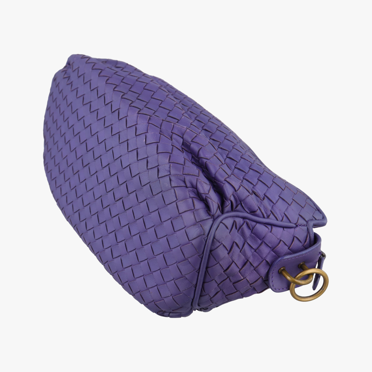 Pre-owned Bottega Veneta Intrecciato Purple lambskin  shoulderbag | stylenewstar