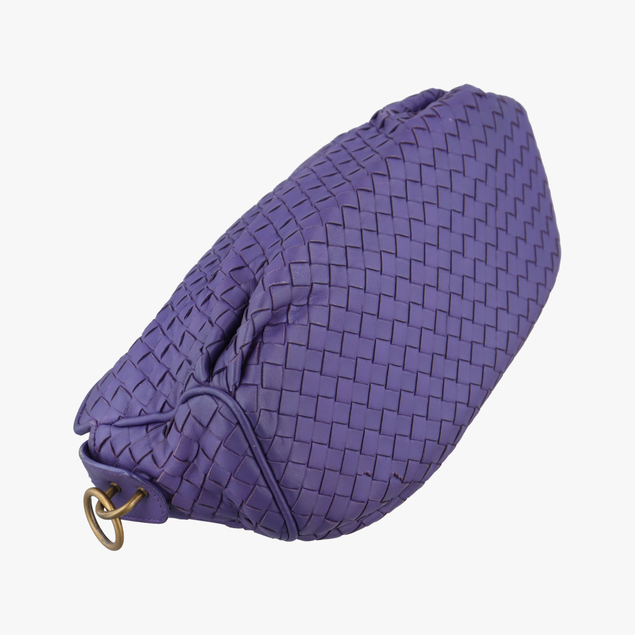 Pre-owned Bottega Veneta Intrecciato Purple lambskin  shoulderbag | stylenewstar