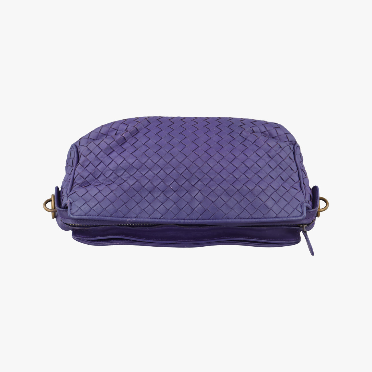 Pre-owned Bottega Veneta Intrecciato Purple lambskin  shoulderbag | stylenewstar