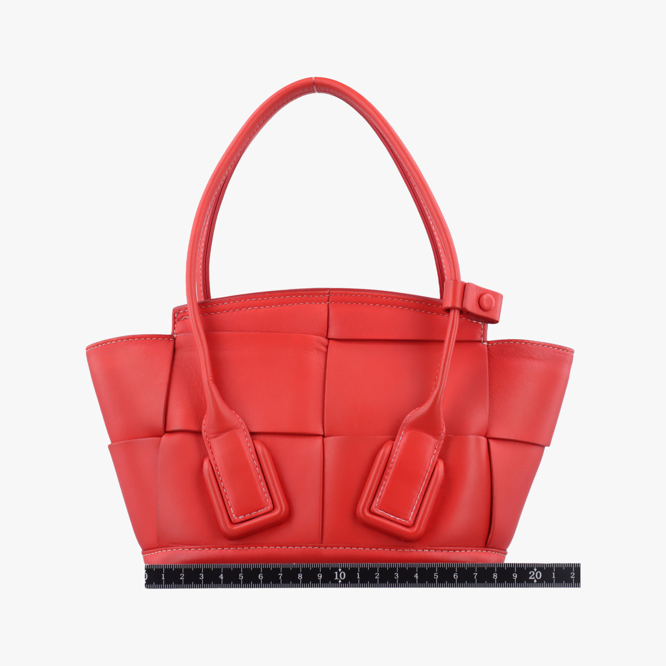Secondhand Bottega Veneta The Arco Red Leather  shoulderbag | stylenewstar