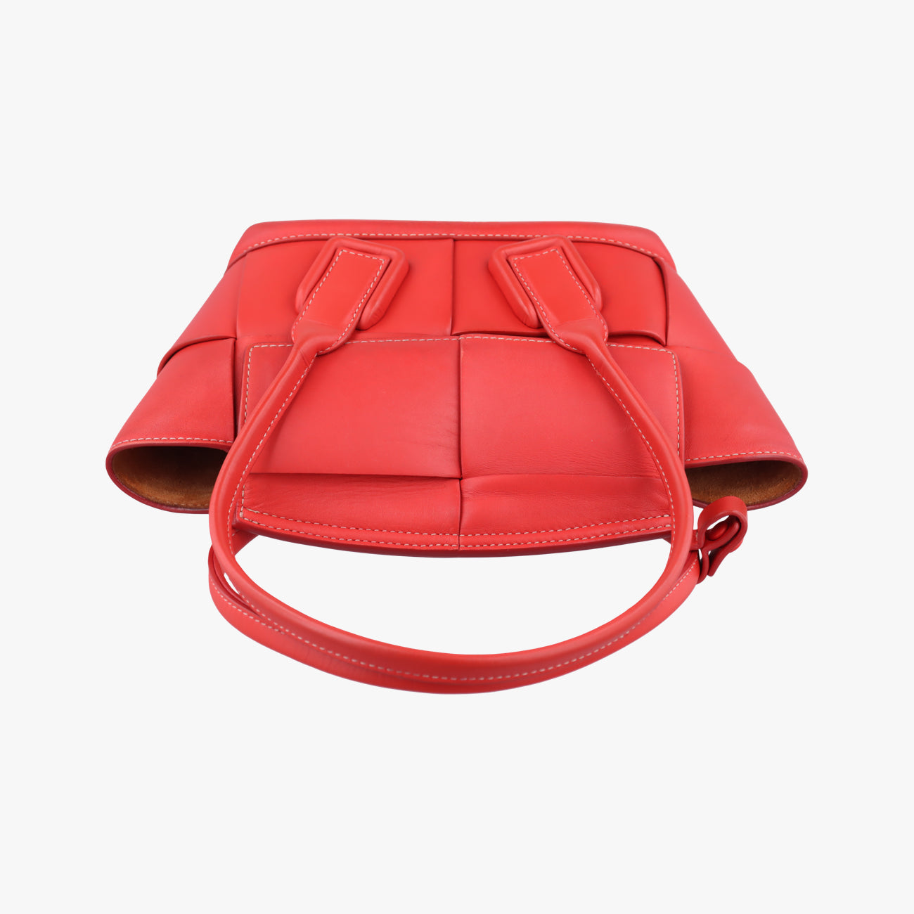 Secondhand Bottega Veneta The Arco Red Leather  shoulderbag | stylenewstar