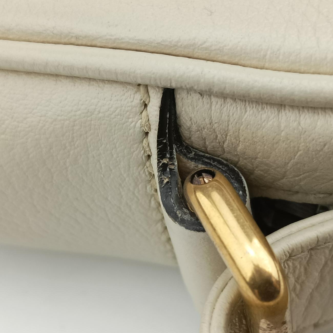 Pre-owned Gucci Print Messenger White Leather 574803 shoulderbag | stylenewstar