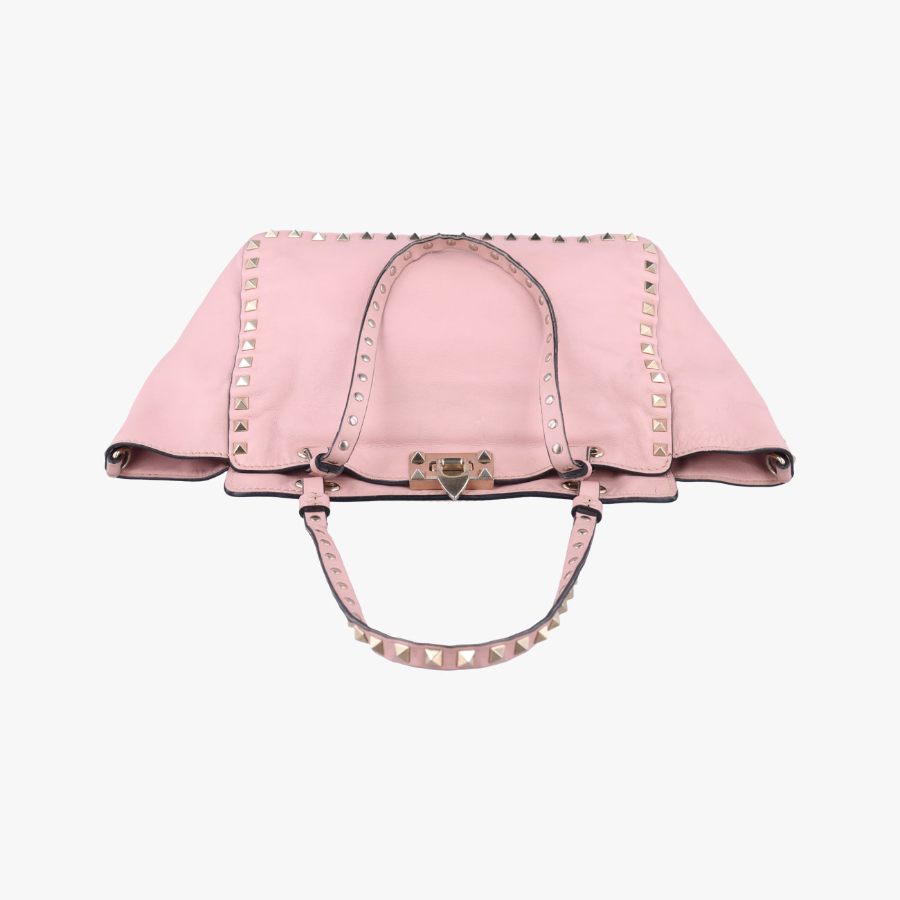 Secondhand Valentino Rockstud Pink Leather  shoulderbag | stylenewstar