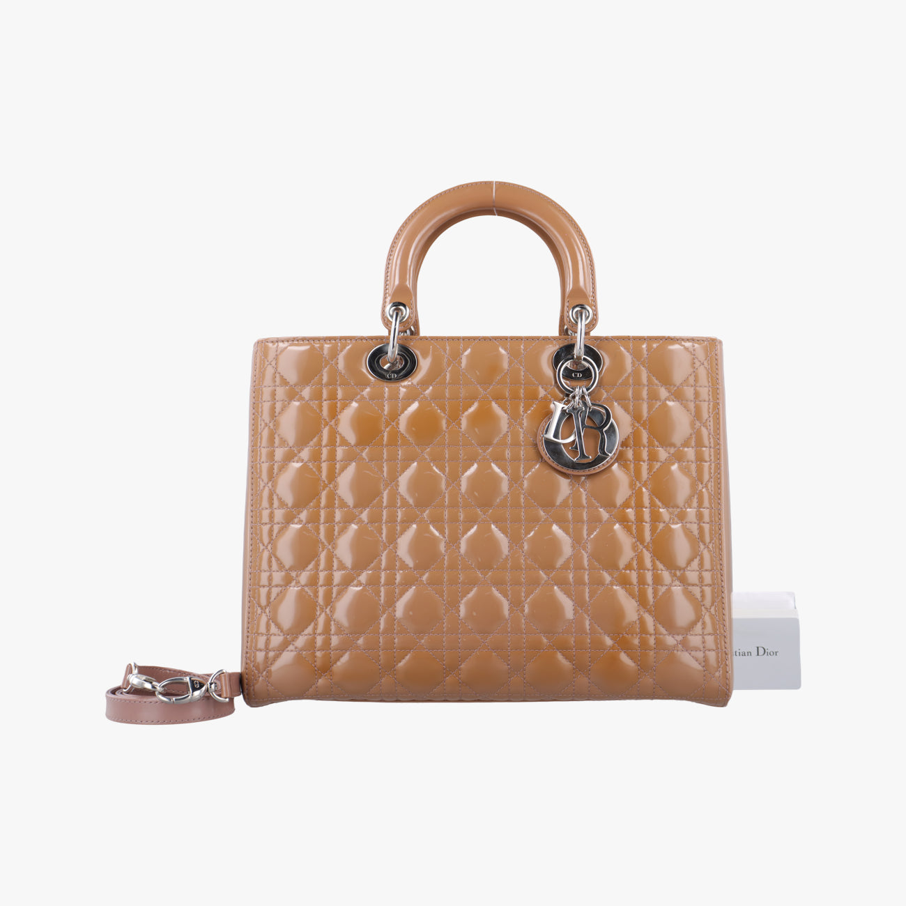 Secondhand Christian Dior Lady Dior Brown Patent  shoulderbag | stylenewstar