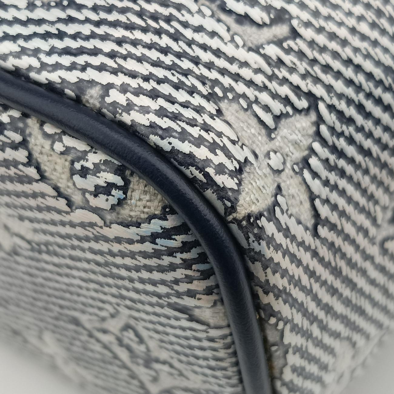 Pre-owned Louis Vuitton Micro Vanity Navy x Gray MONOGRAM JACQUARD DENIM M82467 shoulderbag | stylenewstar