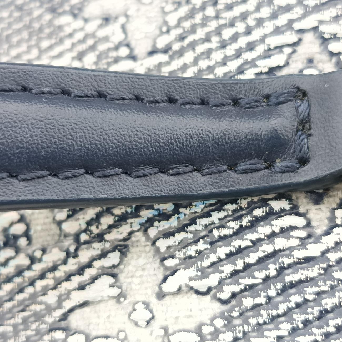 Pre-owned Louis Vuitton Micro Vanity Navy x Gray MONOGRAM JACQUARD DENIM M82467 shoulderbag | stylenewstar