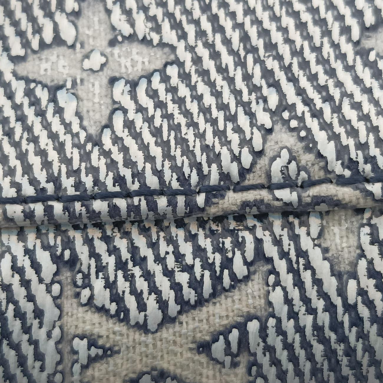 Pre-owned Louis Vuitton Micro Vanity Navy x Gray MONOGRAM JACQUARD DENIM M82467 shoulderbag | stylenewstar