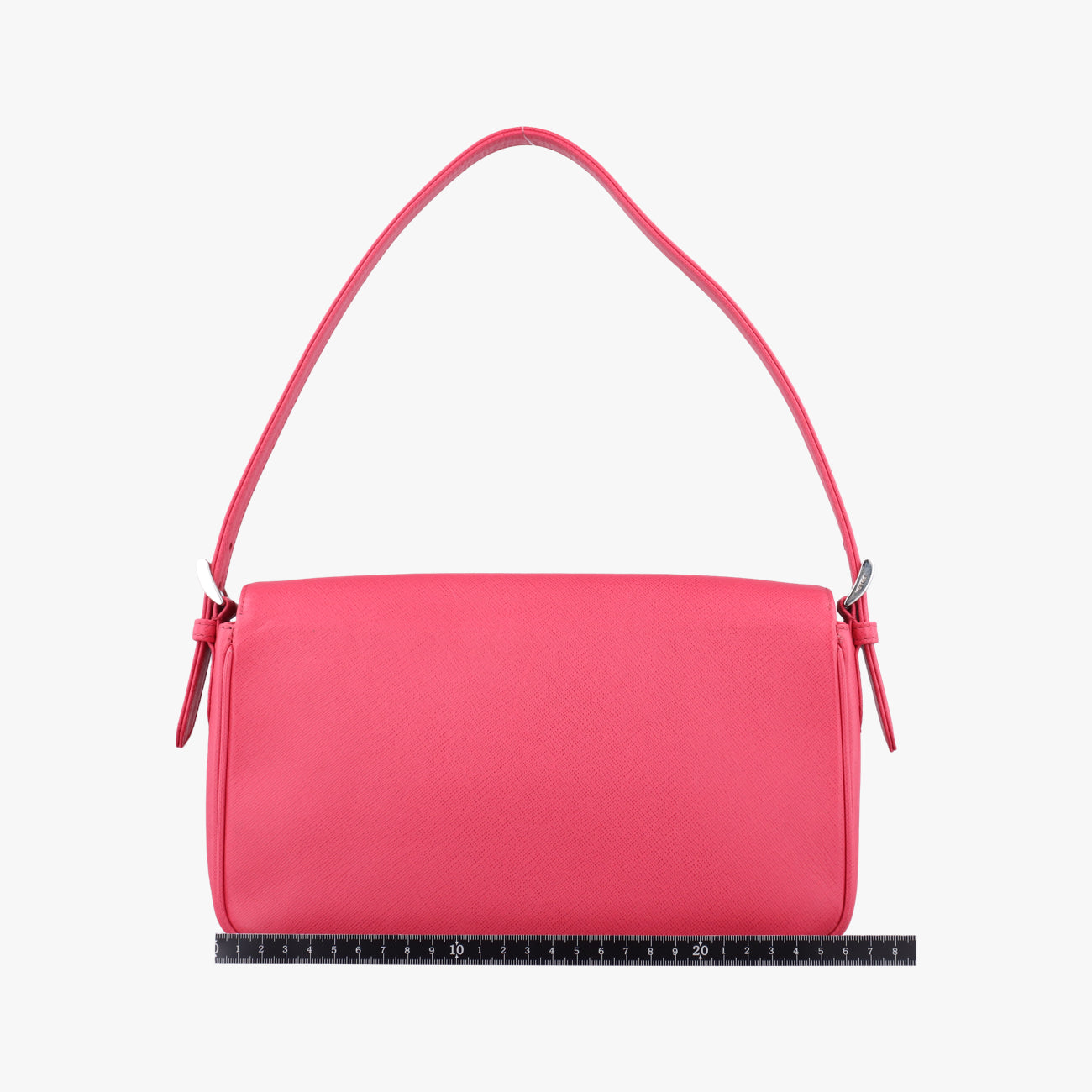 Pre-owned Prada Double Turnlock Pink SAFFIANO Leather BR5083 shoulderbag | stylenewstar