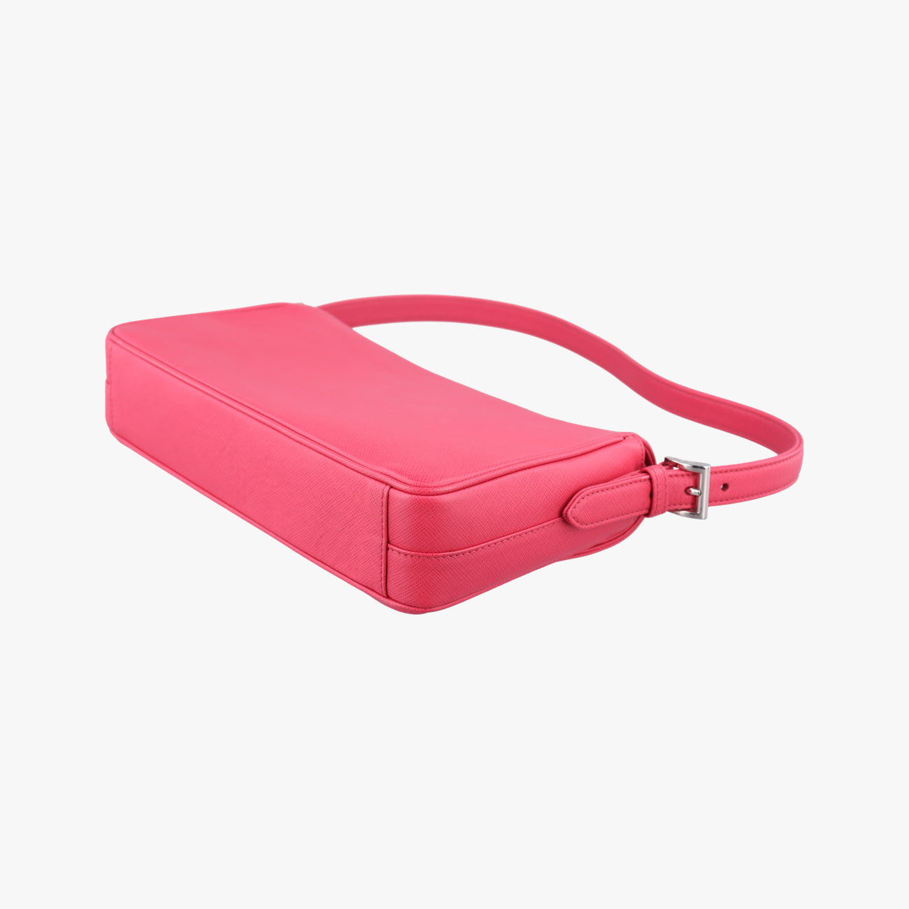 Pre-owned Prada Double Turnlock Pink SAFFIANO Leather BR5083 shoulderbag | stylenewstar