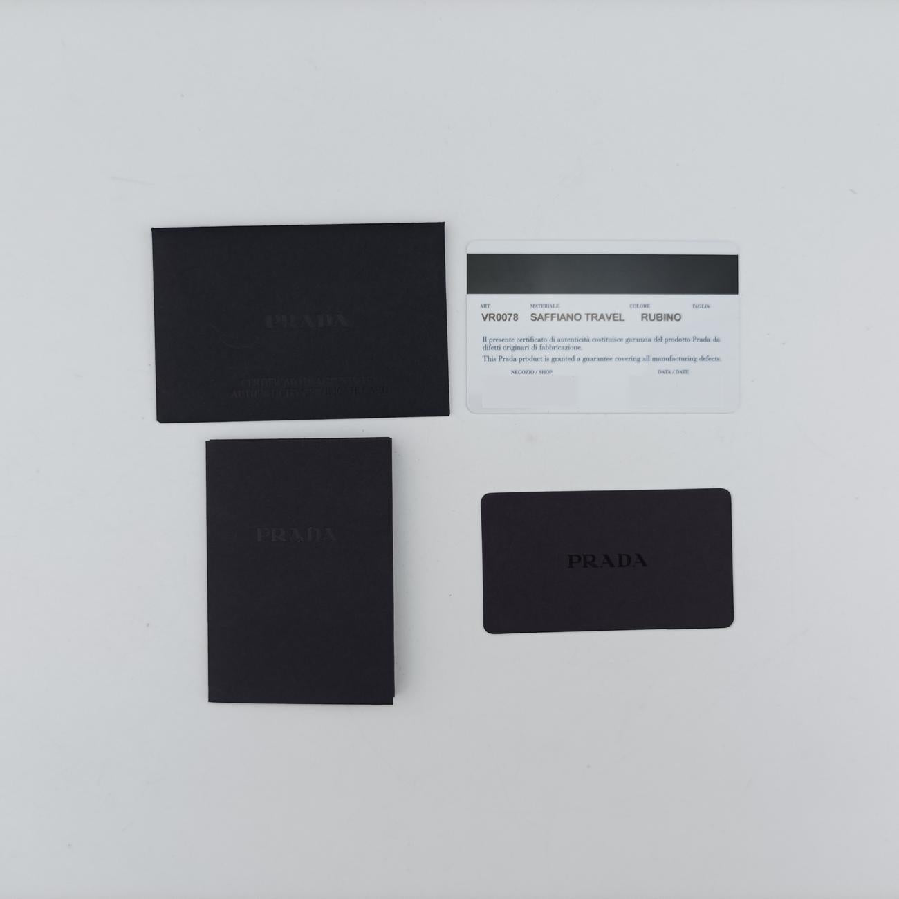 Vintage Prada Triangle Logo Plate Red Saffiano Leather  handbag | stylenewstar