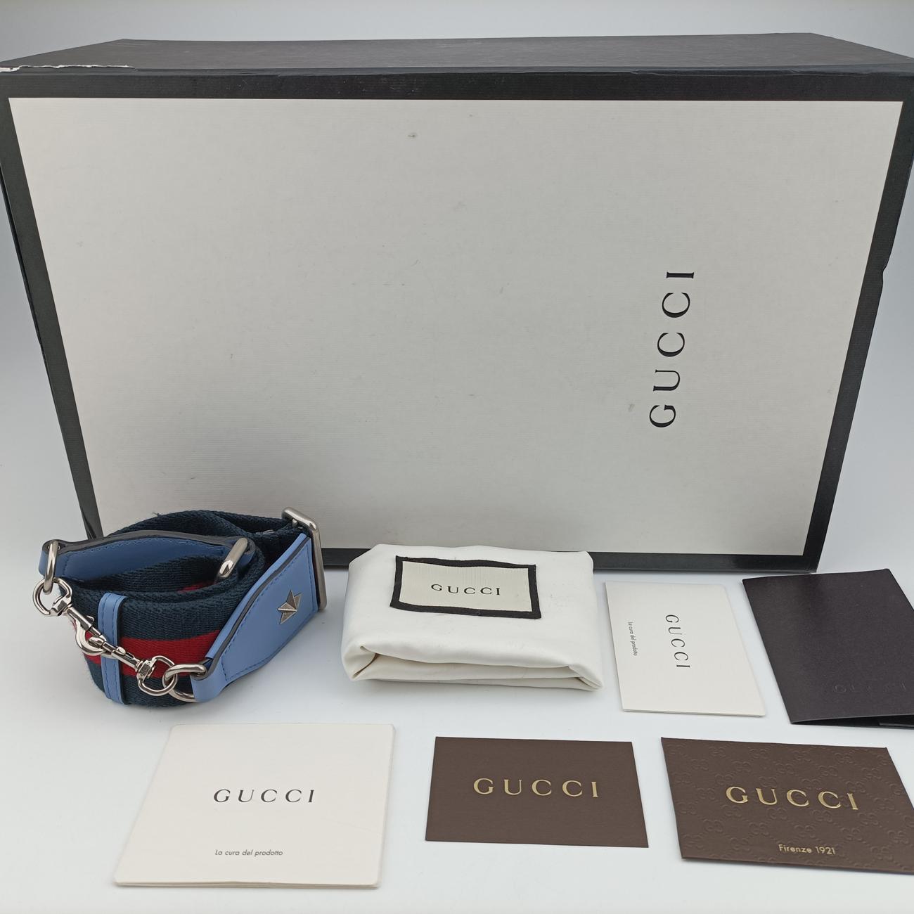 Pre-owned Gucci Dionysus Blue×multicolor Leather 448075 shoulderbag | stylenewstar