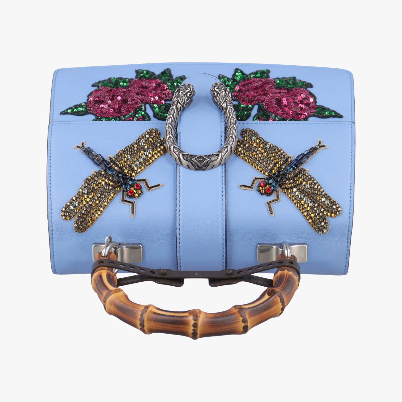 Pre-owned Gucci Dionysus Blue×multicolor Leather 448075 shoulderbag | stylenewstar