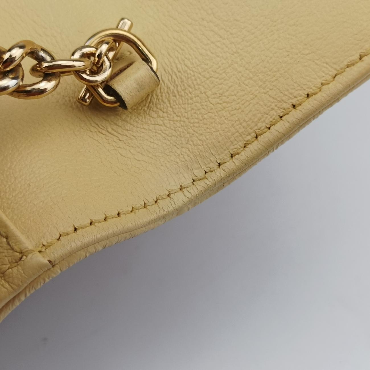 Pre-owned Gucci GG Marmont Red x Navy x Light Yellow Leather 573807 shoulderbag | stylenewstar