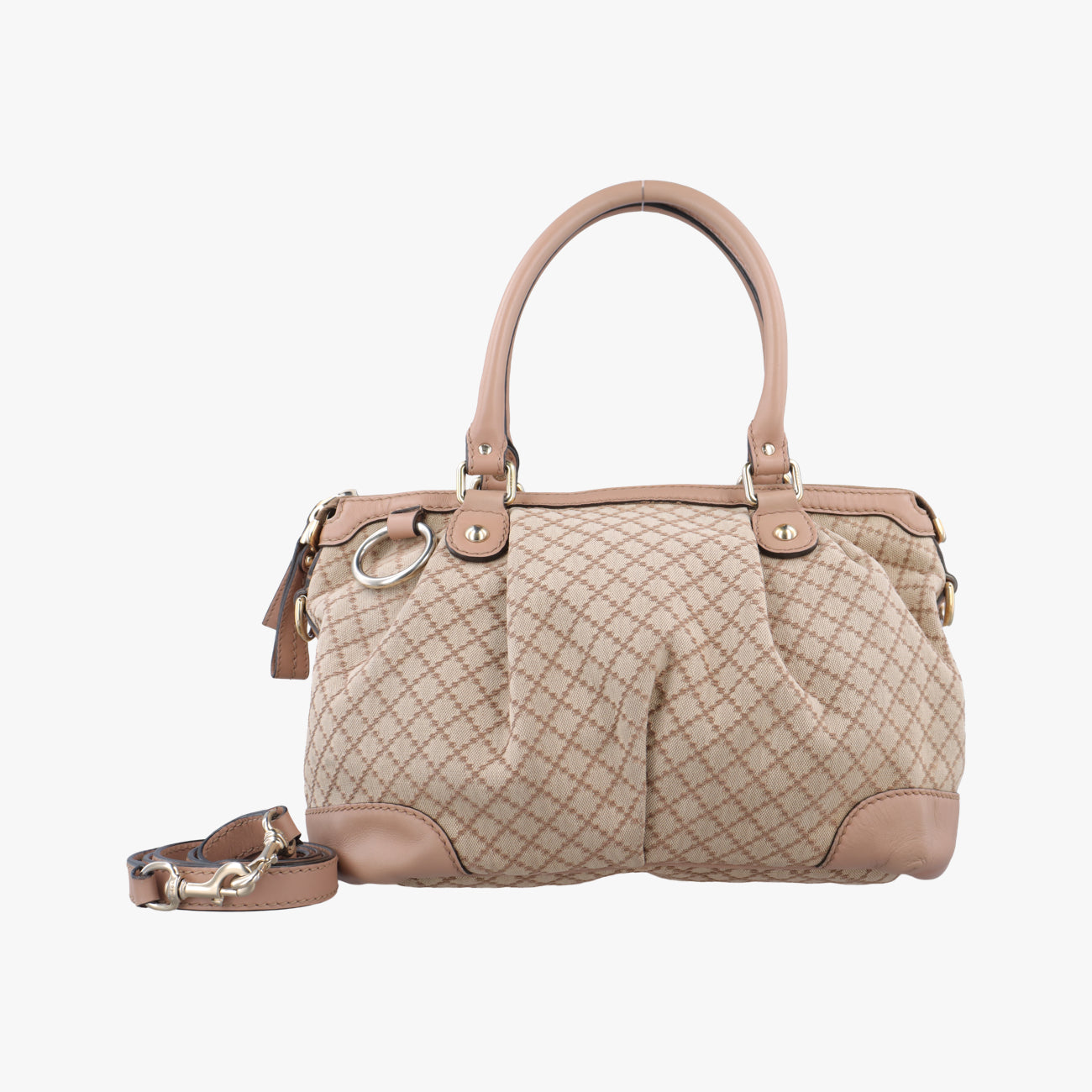 Pre-owned Gucci Sukey Beige canvas 247902 shoulderbag | stylenewstar