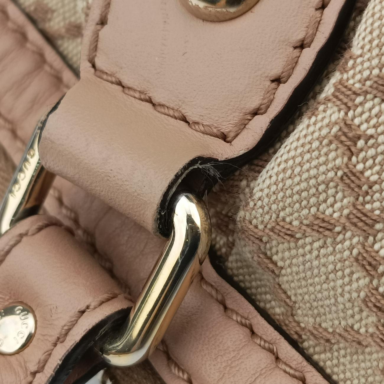 Pre-owned Gucci Sukey Beige canvas 247902 shoulderbag | stylenewstar