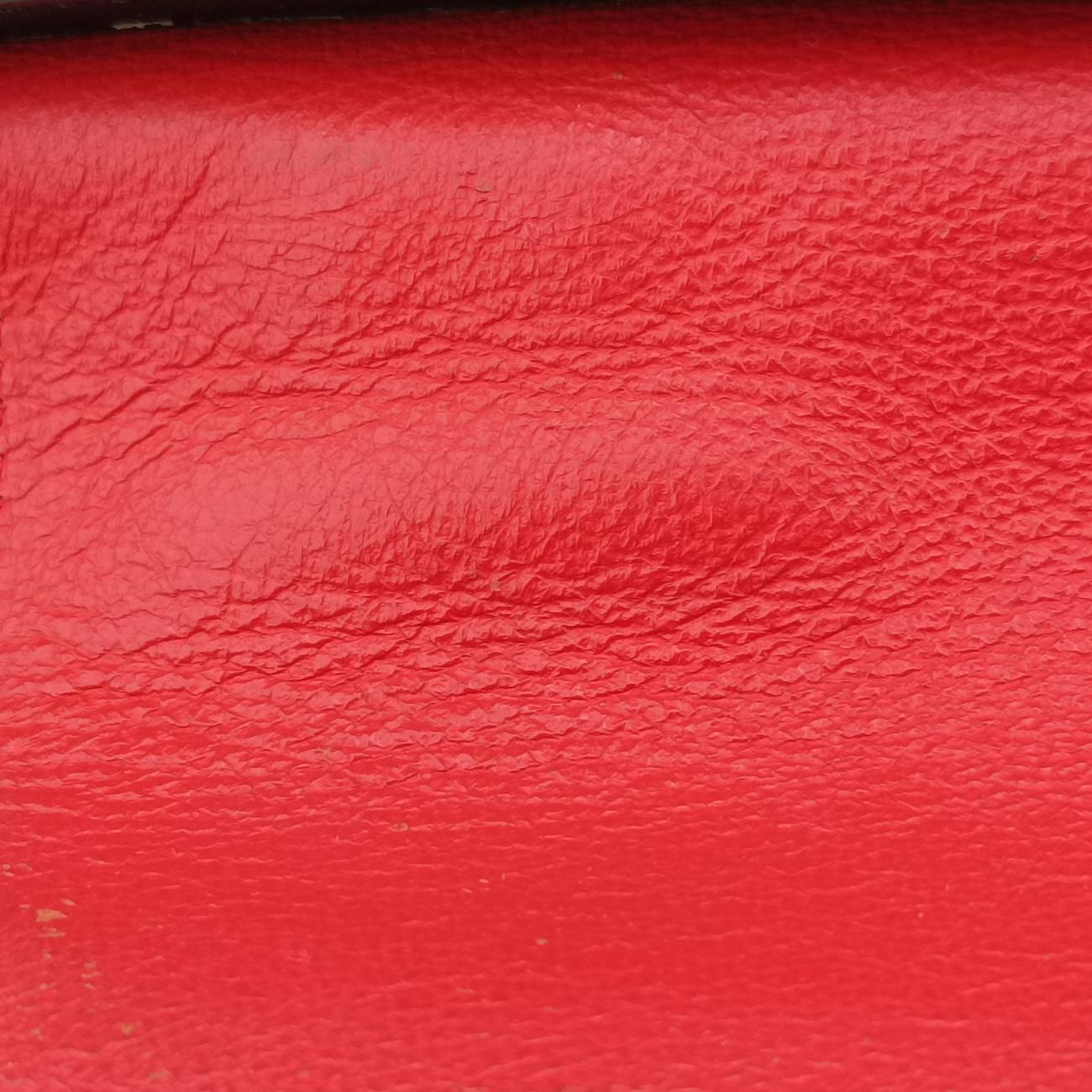 Pre-owned Celine Trapèze Red x Black x White Leather x Ponyhair  shoulderbag | stylenewstar