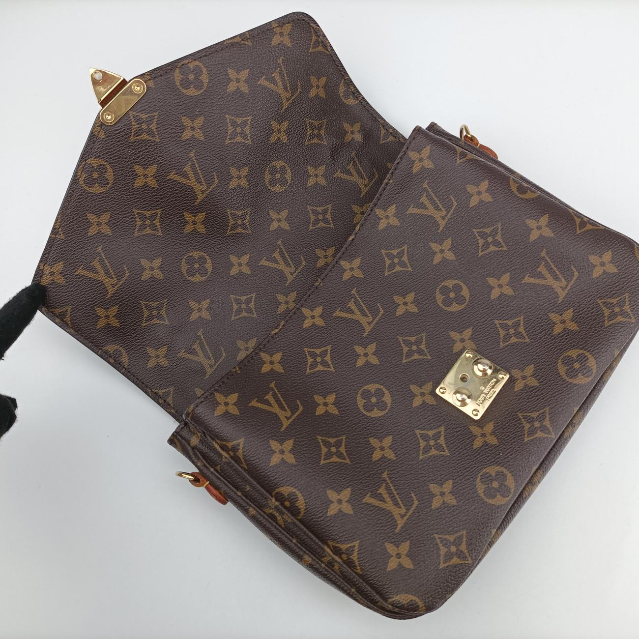 Vintage Louis Vuitton Pochette Metis MM Brown Monogram Canvas M44875 shoulderbag | stylenewstar