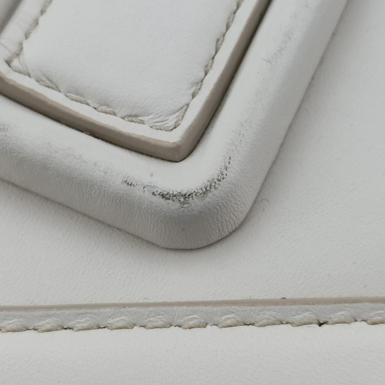Pre-owned Bottega Veneta ARCO White Leather  shoulderbag | stylenewstar