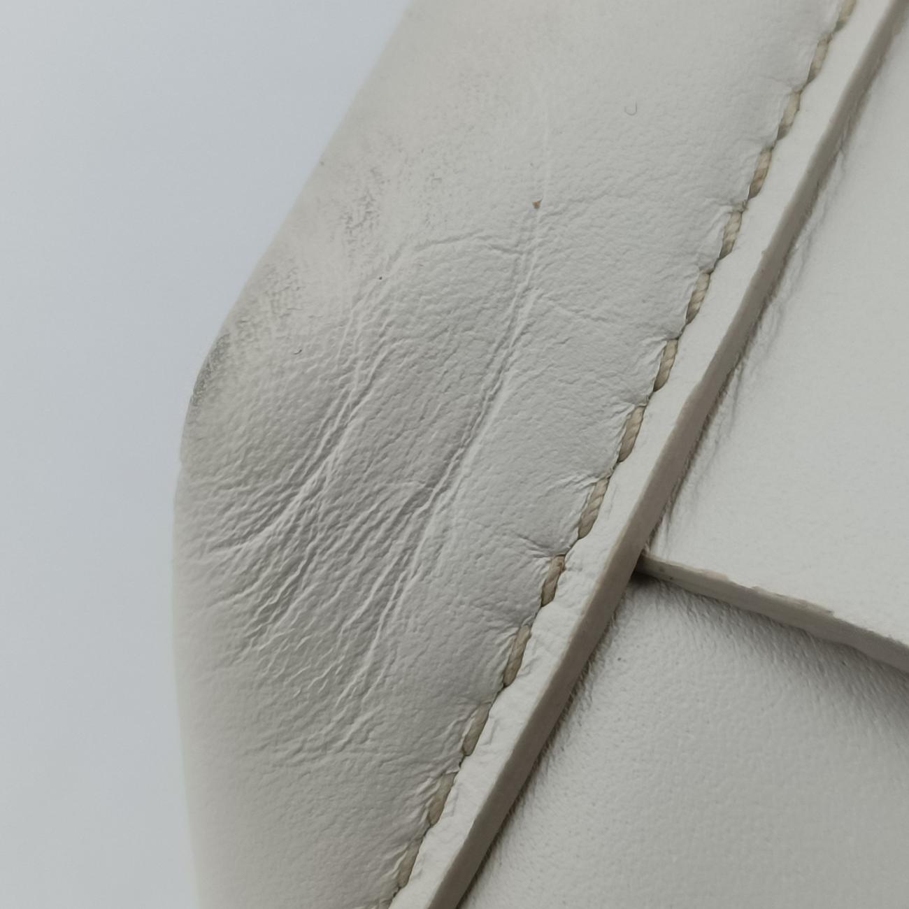 Pre-owned Bottega Veneta ARCO White Leather  shoulderbag | stylenewstar