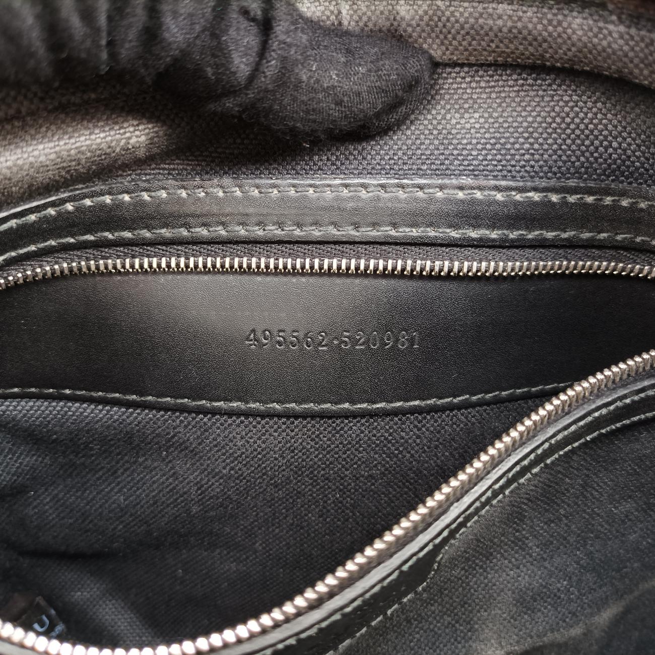 Pre-owned Gucci GG Supreme Navy PVC coated canvas 495562 clutchbag | stylenewstar