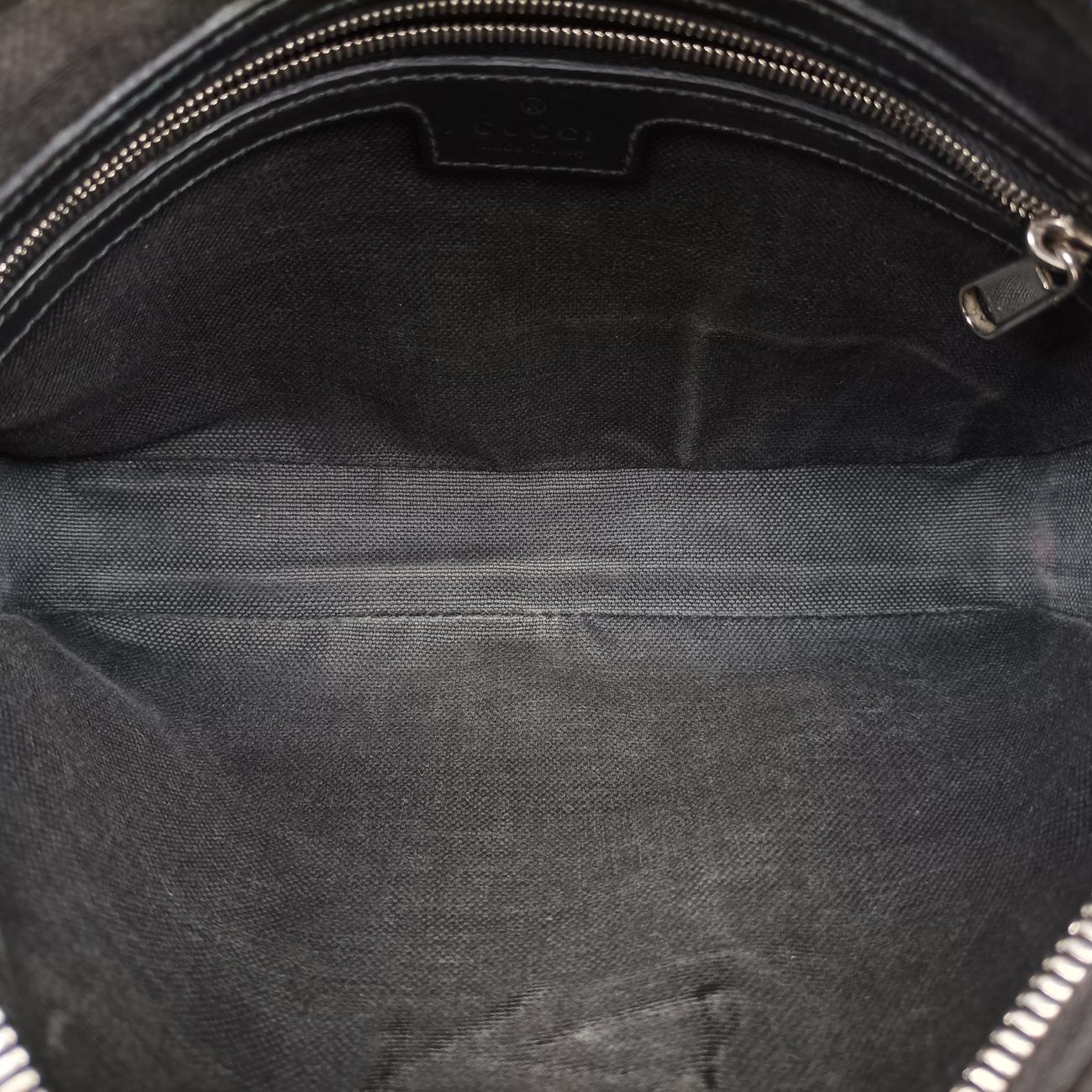 Pre-owned Gucci GG Supreme Navy PVC coated canvas 495562 clutchbag | stylenewstar