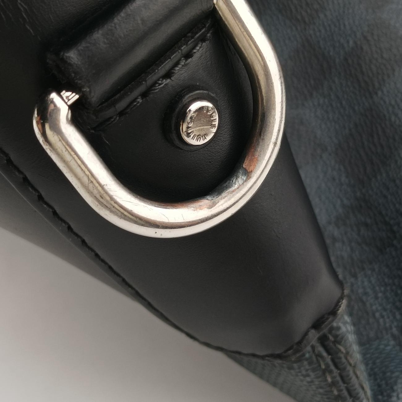 Pre-owned Louis Vuitton Newport Noir Damier Cobalt N41588 handbag | stylenewstar