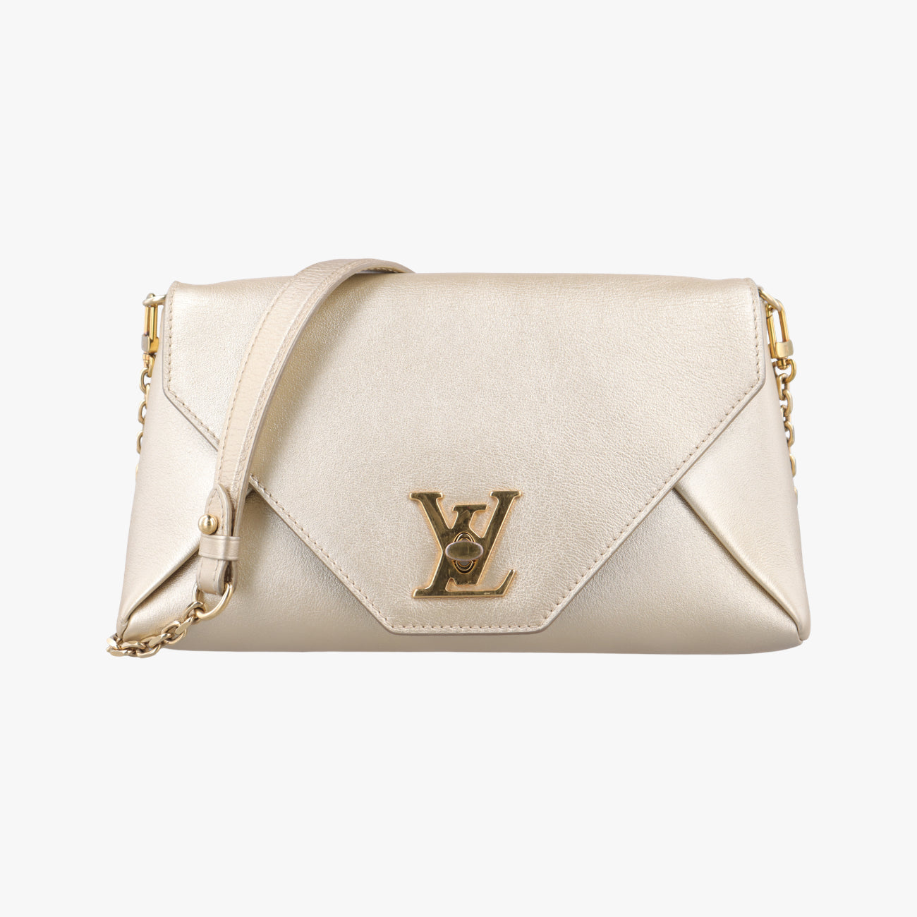 Secondhand Louis Vuitton Love Note golden Leather M53069 shoulderbag | stylenewstar