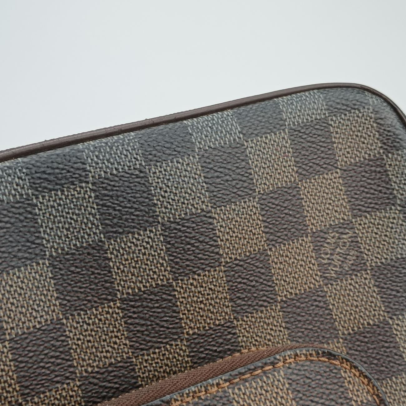 Vintage Louis Vuitton OLAV MM EBENE Damier Canvas N41441 shoulderbag | stylenewstar