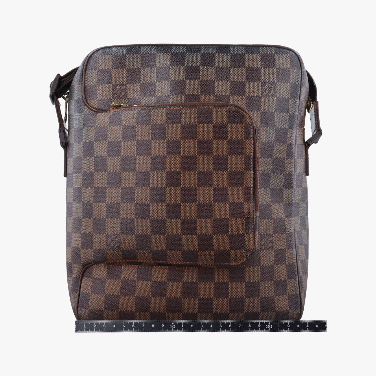 Vintage Louis Vuitton OLAV MM EBENE Damier Canvas N41441 shoulderbag | stylenewstar