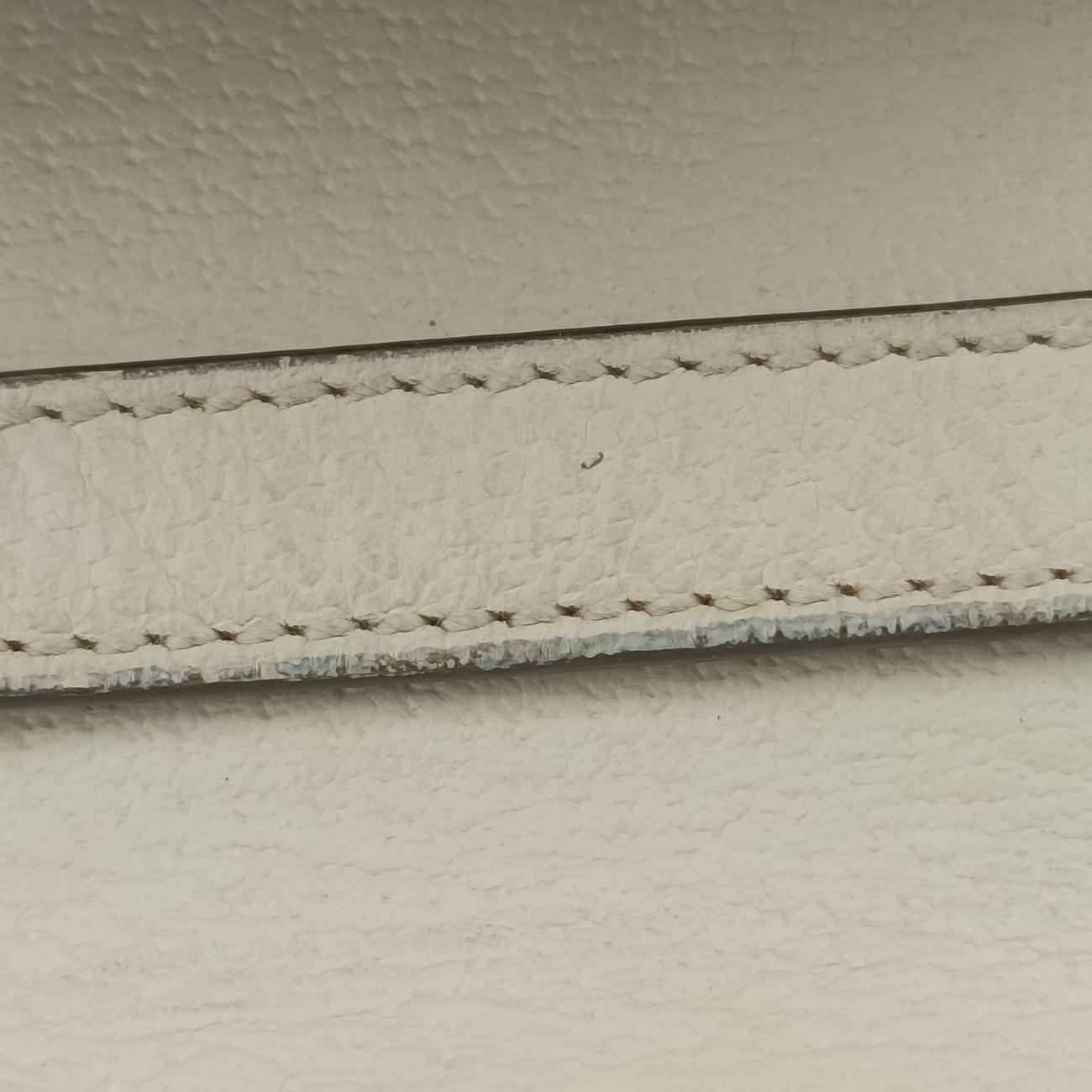 Pre-owned Gucci Sylvie Ivory×navy×red Leather 470270 shoulderbag | stylenewstar