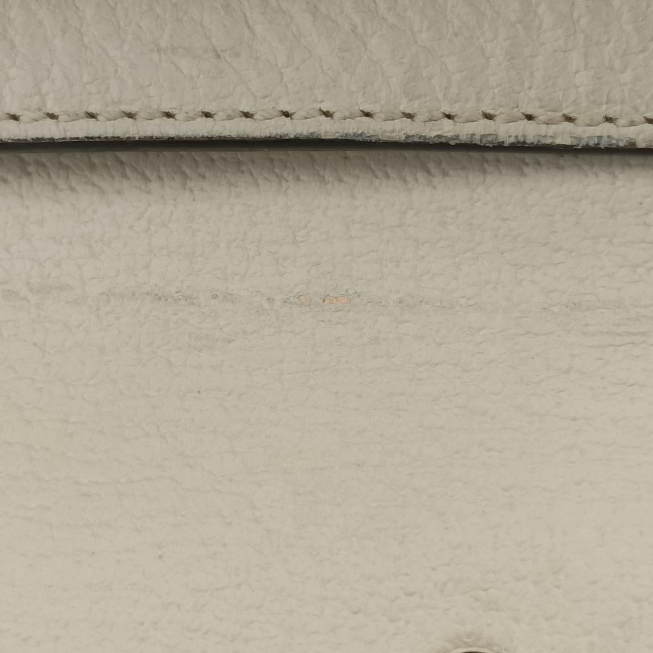 Pre-owned Gucci Sylvie Ivory×navy×red Leather 470270 shoulderbag | stylenewstar