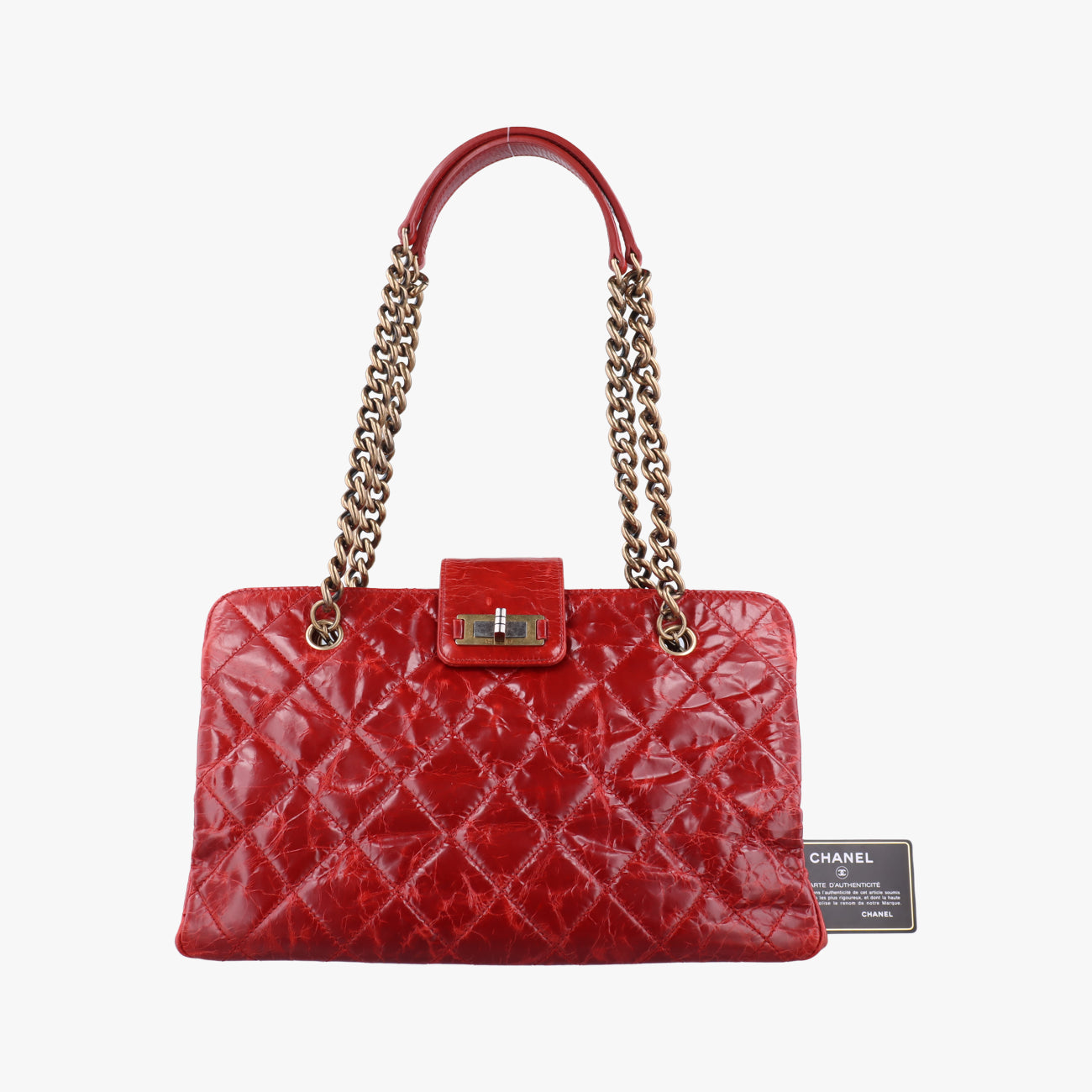 Pre-owned Chanel 2.55 Matelasse Red Leather A66817 shoulderbag | stylenewstar