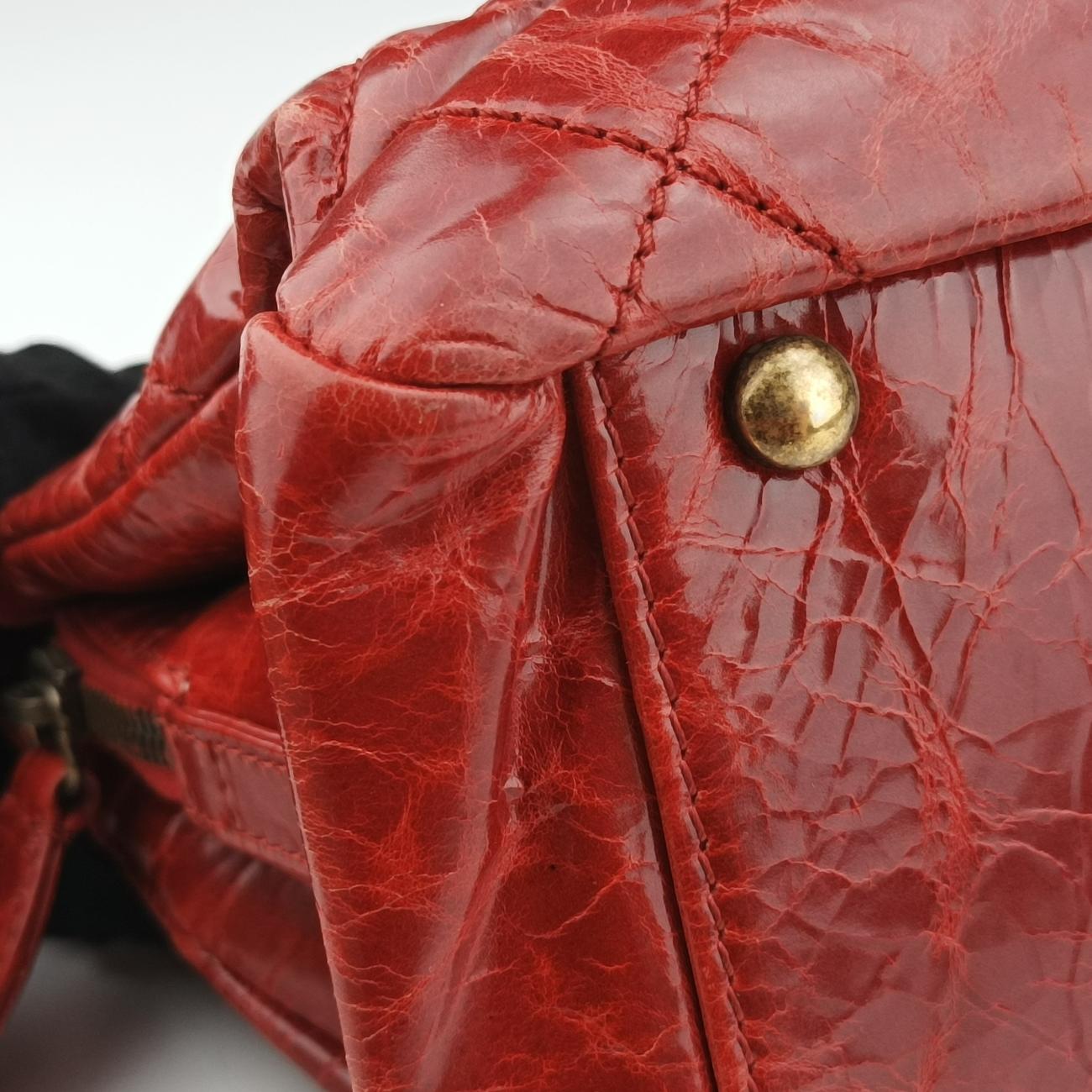 Pre-owned Chanel 2.55 Matelasse Red Leather A66817 shoulderbag | stylenewstar