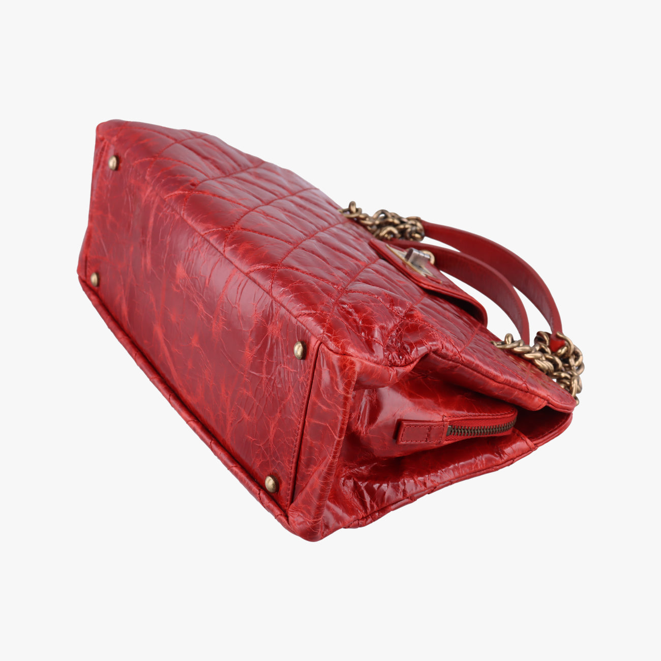 Pre-owned Chanel 2.55 Matelasse Red Leather A66817 shoulderbag | stylenewstar