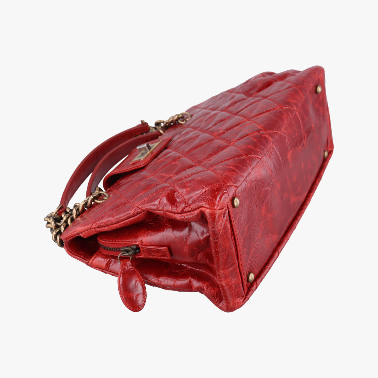 Pre-owned Chanel 2.55 Matelasse Red Leather A66817 shoulderbag | stylenewstar