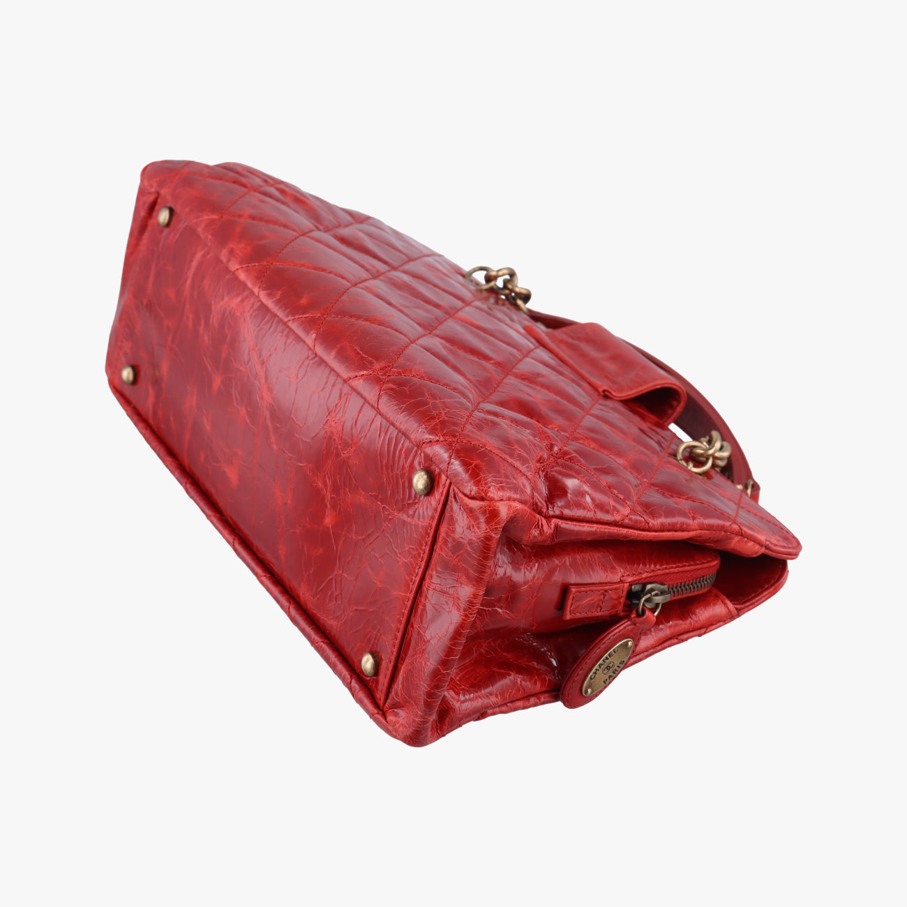 Pre-owned Chanel 2.55 Matelasse Red Leather A66817 shoulderbag | stylenewstar