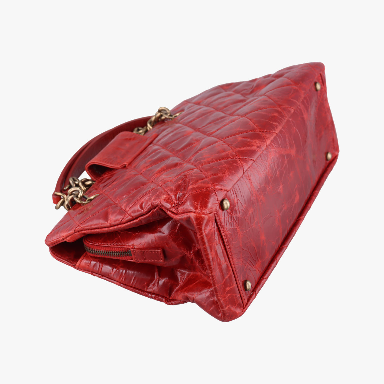 Pre-owned Chanel 2.55 Matelasse Red Leather A66817 shoulderbag | stylenewstar