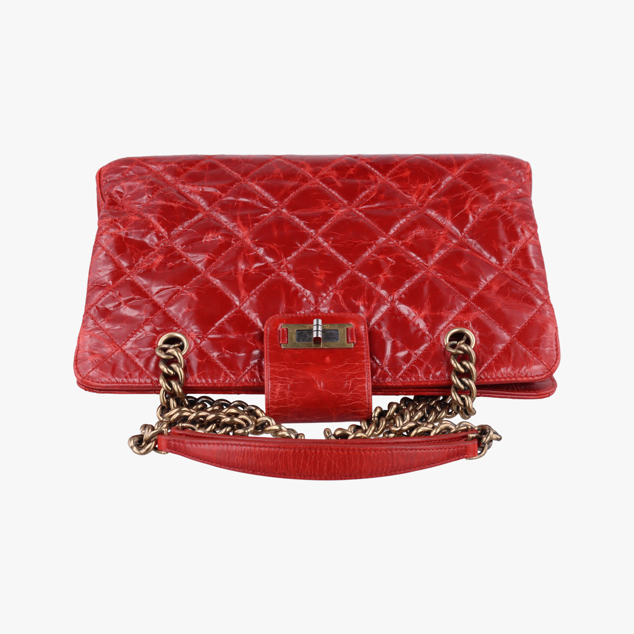 Pre-owned Chanel 2.55 Matelasse Red Leather A66817 shoulderbag | stylenewstar