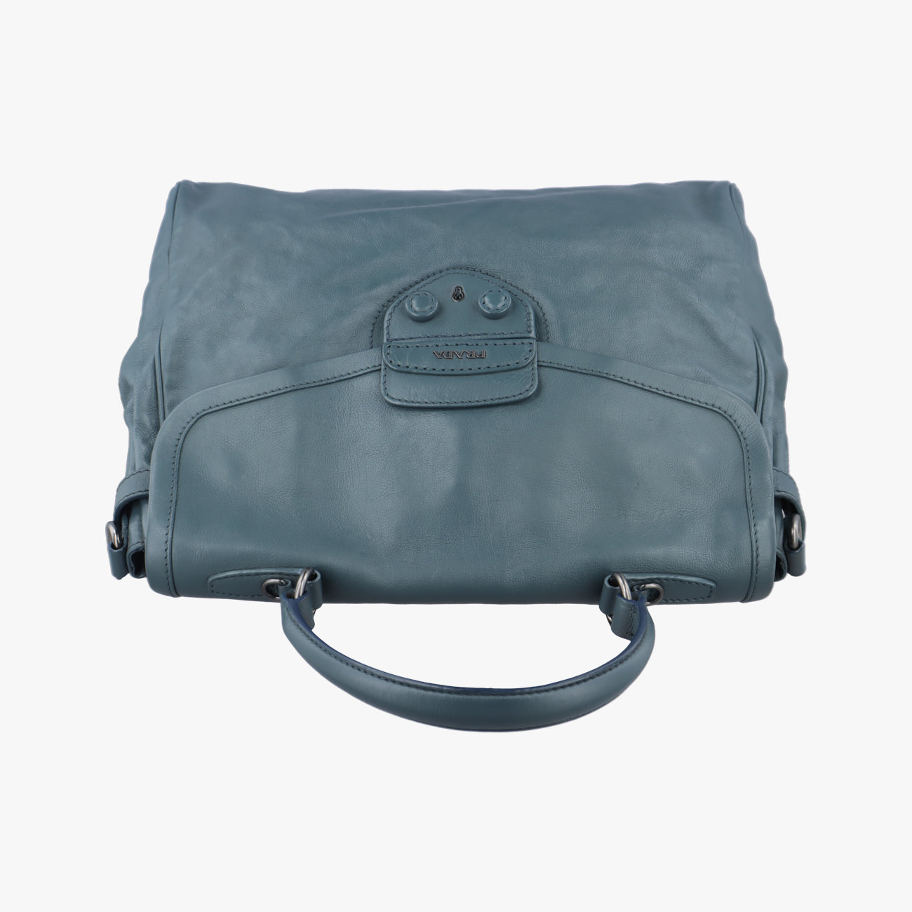 Pre-owned Prada Padlock Black Leather  shoulderbag | stylenewstar