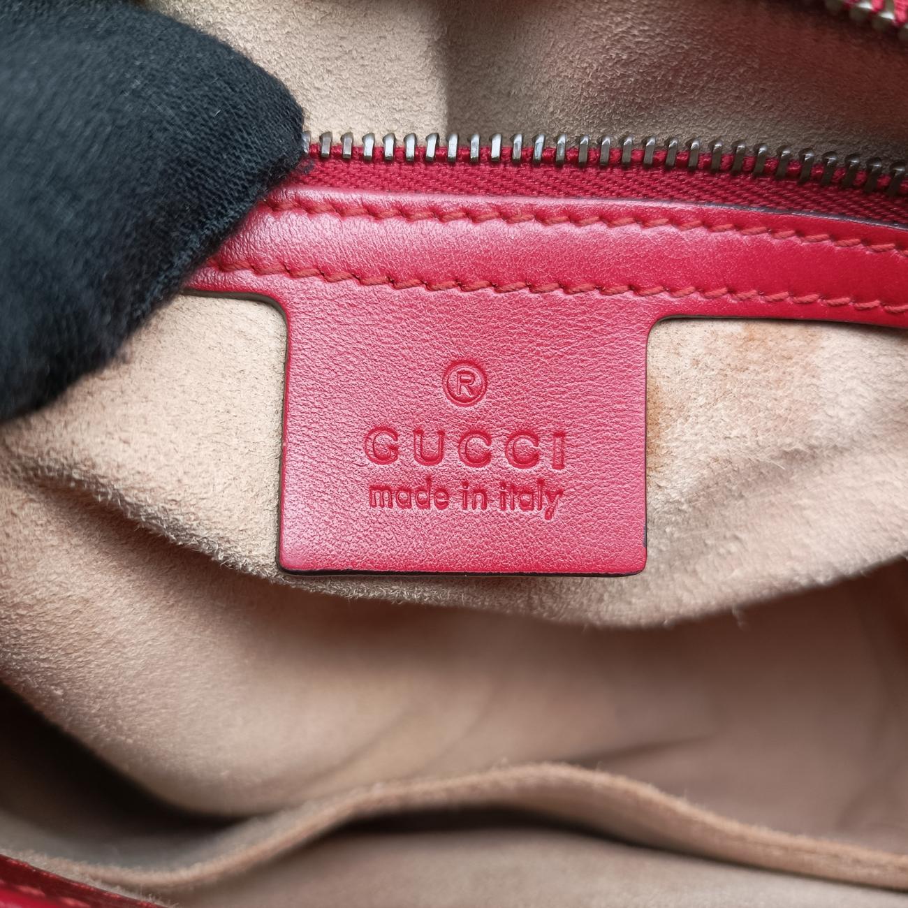 Vintage Gucci GG Marmont Red Leather 498110 shoulderbag | stylenewstar