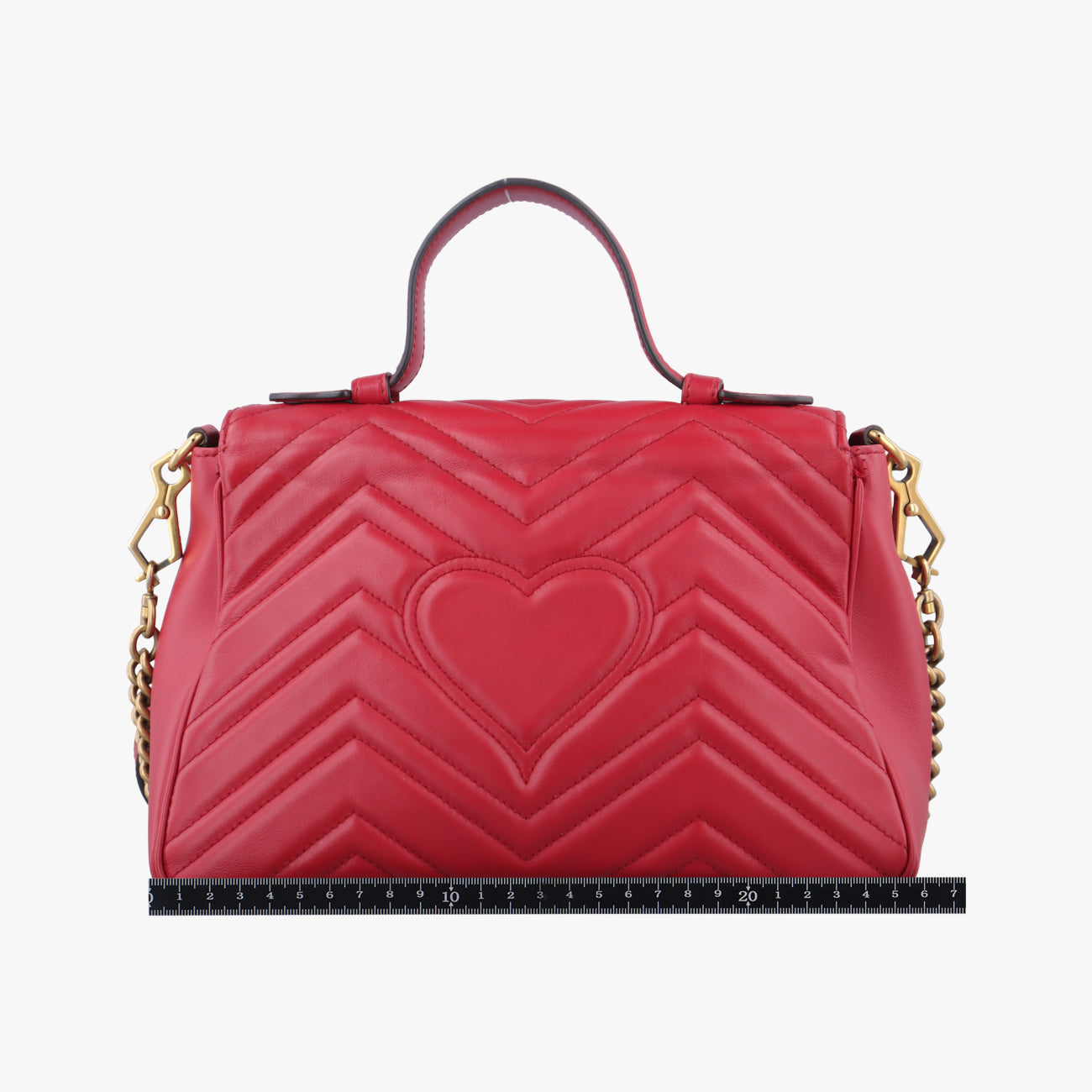 Vintage Gucci GG Marmont Red Leather 498110 shoulderbag | stylenewstar