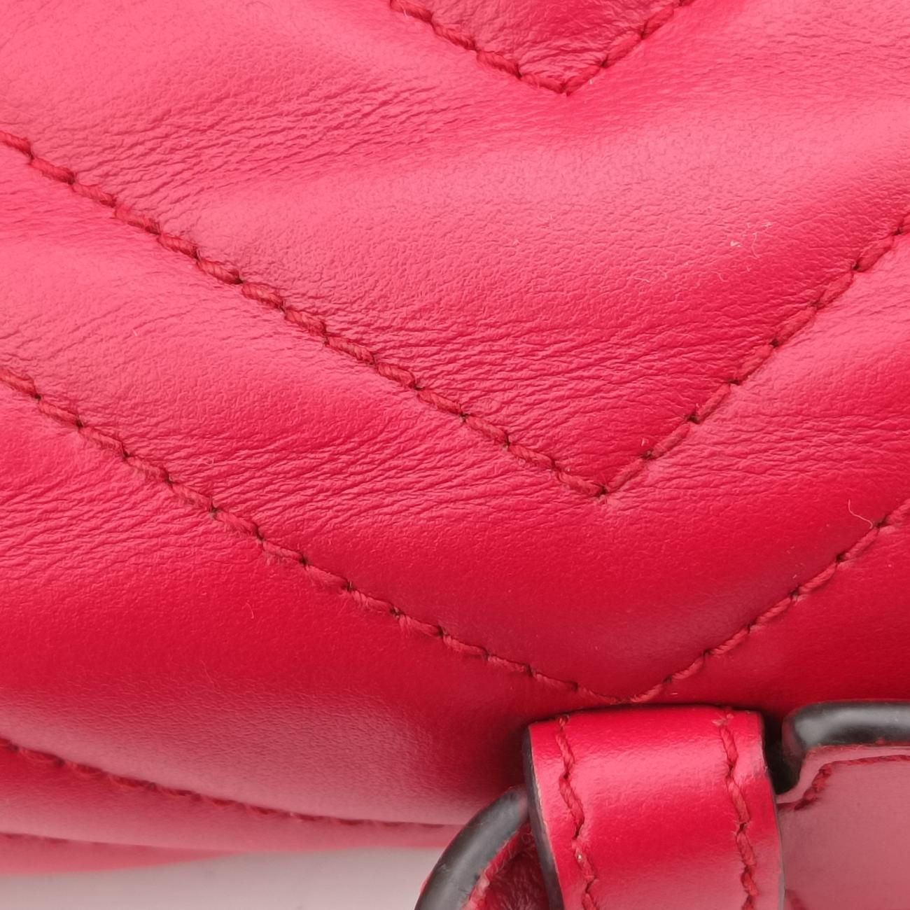 Vintage Gucci GG Marmont Red Leather 498110 shoulderbag | stylenewstar