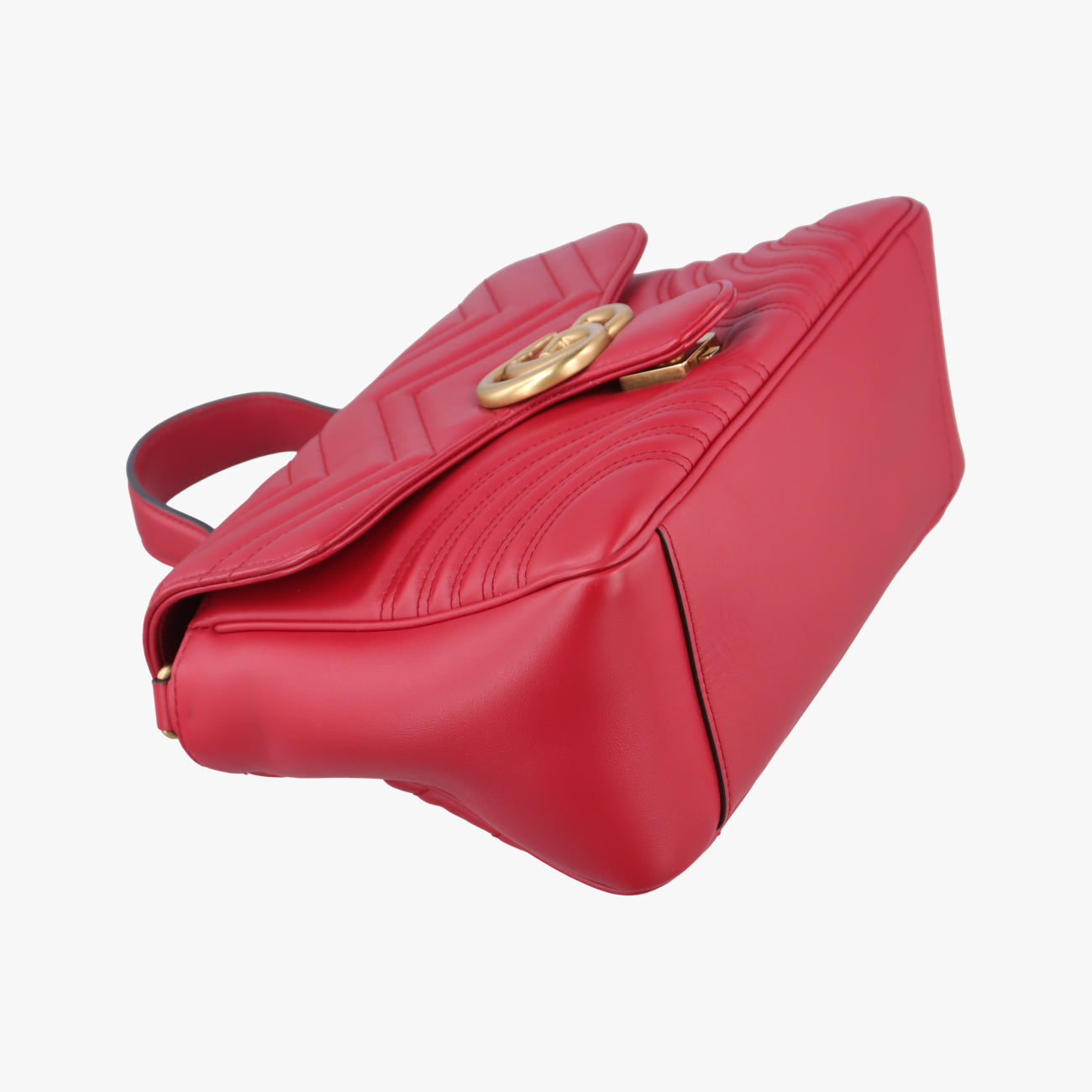 Vintage Gucci GG Marmont Red Leather 498110 shoulderbag | stylenewstar