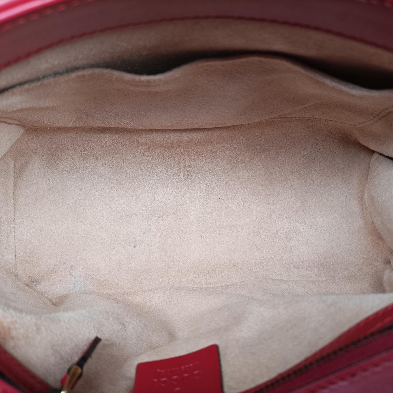 Vintage Gucci GG Marmont Red Leather 498110 shoulderbag | stylenewstar