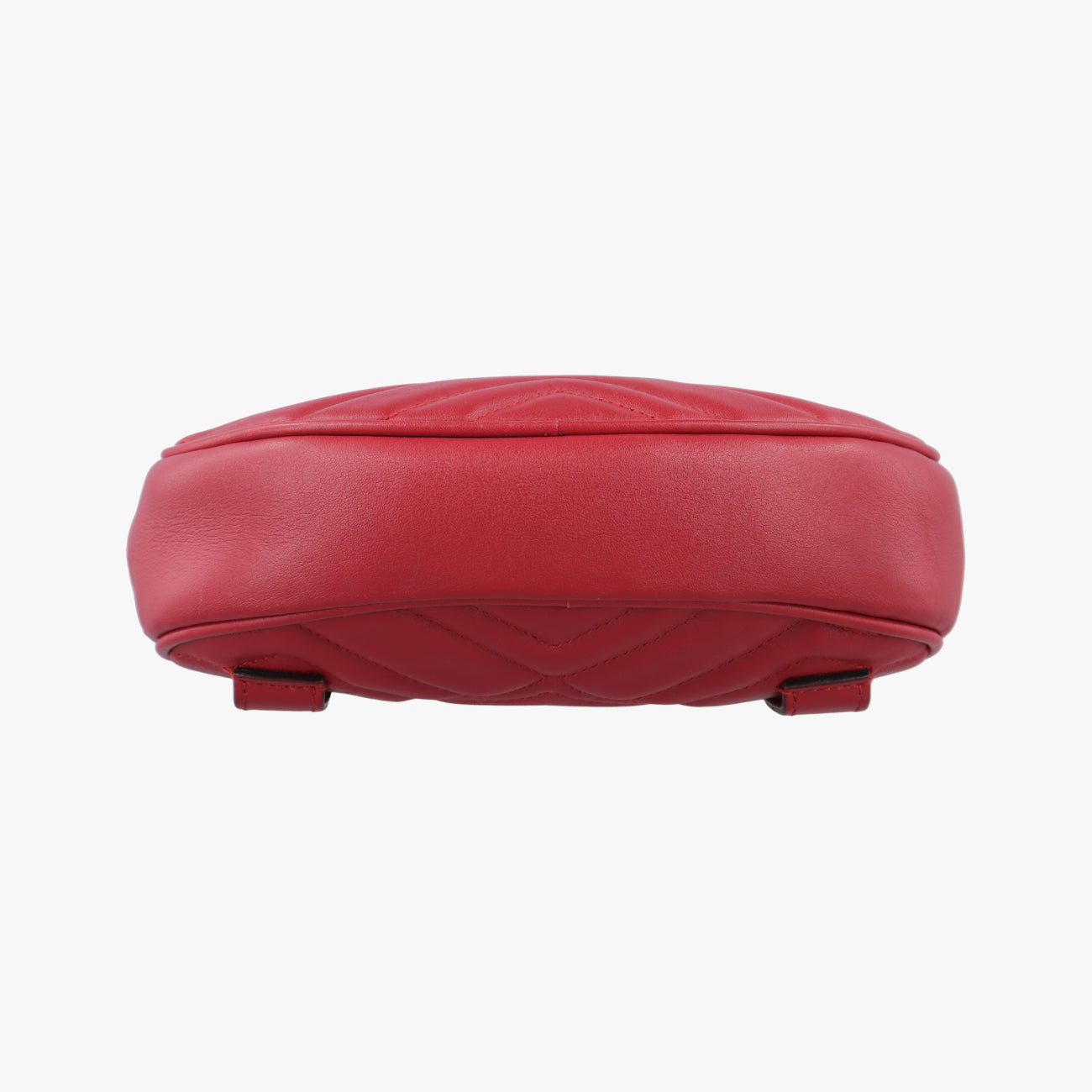 Pre-owned Gucci GG Marmont Red Leather 476434 bum bag/waist bag | stylenewstar