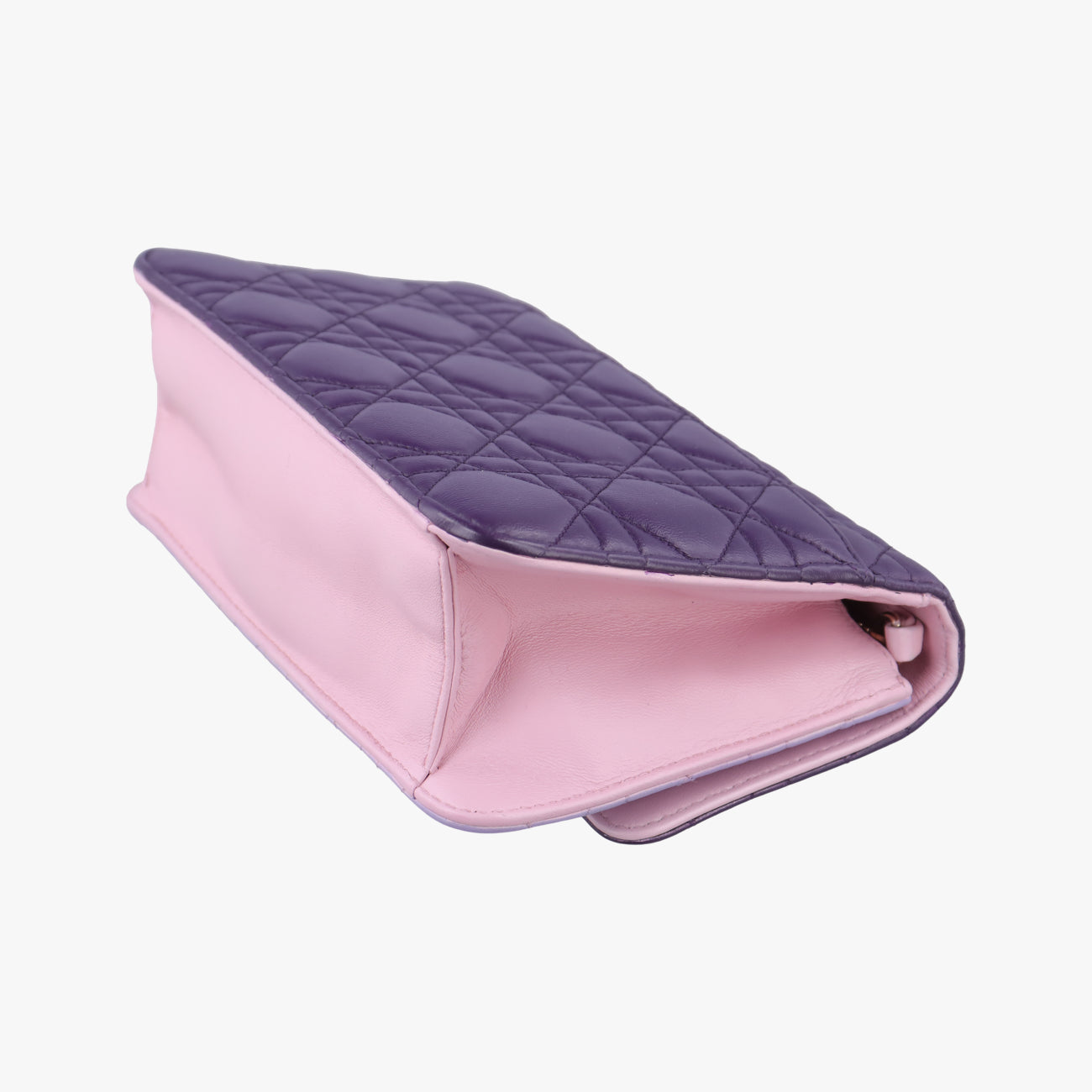 Secondhand Christian Dior Cannage New Lock Purple x Light Purple lambskin  shoulderbag | stylenewstar