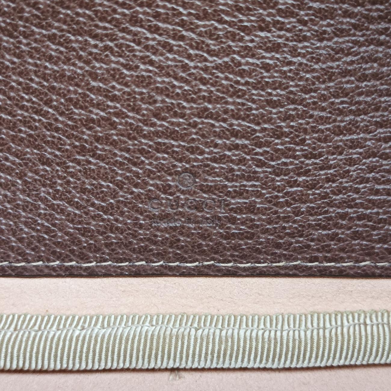 Pre-owned Gucci Ophidia Brown×green×red PVC coated canvas x leather 519308 bum bag/waist bag | stylenewstar