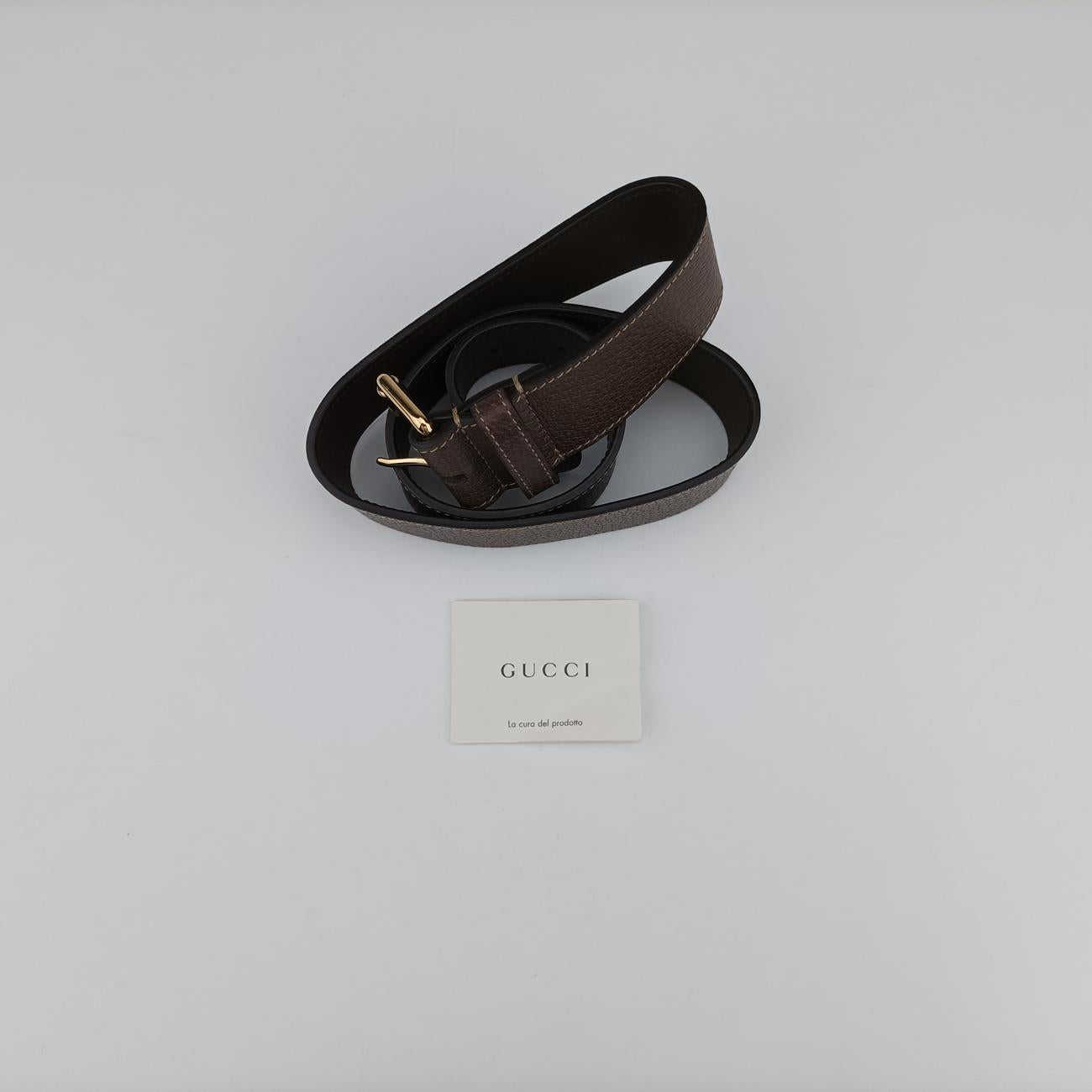 Pre-owned Gucci Ophidia Brown×green×red PVC coated canvas x leather 519308 bum bag/waist bag | stylenewstar